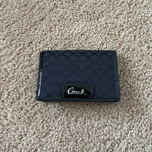 SOLD Coach Black Card Holder